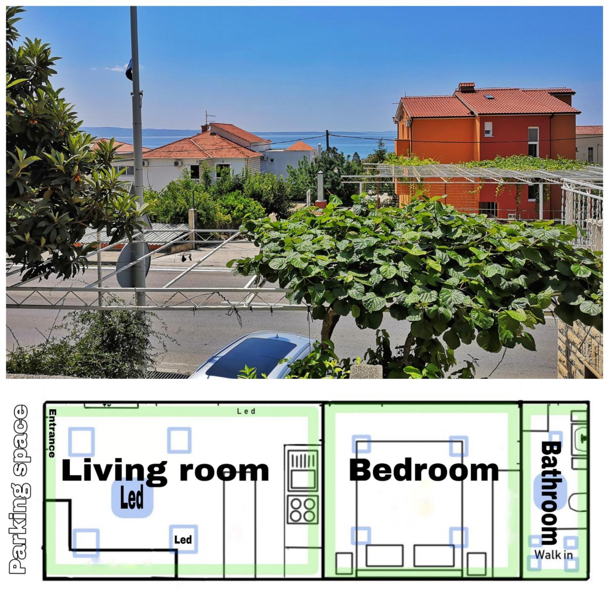 Apartment Del Mar Podstrana Exteriér fotografie